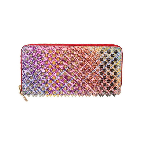 Christian Louboutin Panettone Studded Zip Around Long Wallet - Picture 1 of 5